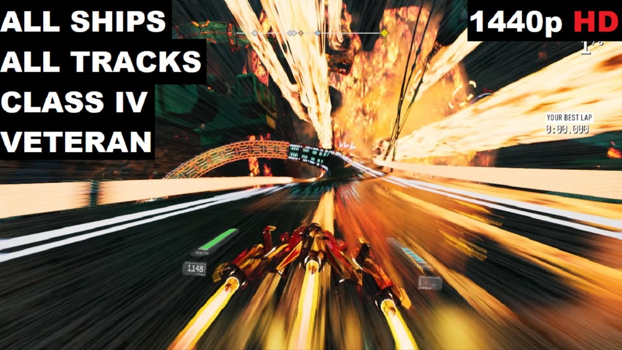 Redout: Enhanced Edition All Tracks / Circuits + All Ships PC Gameplay