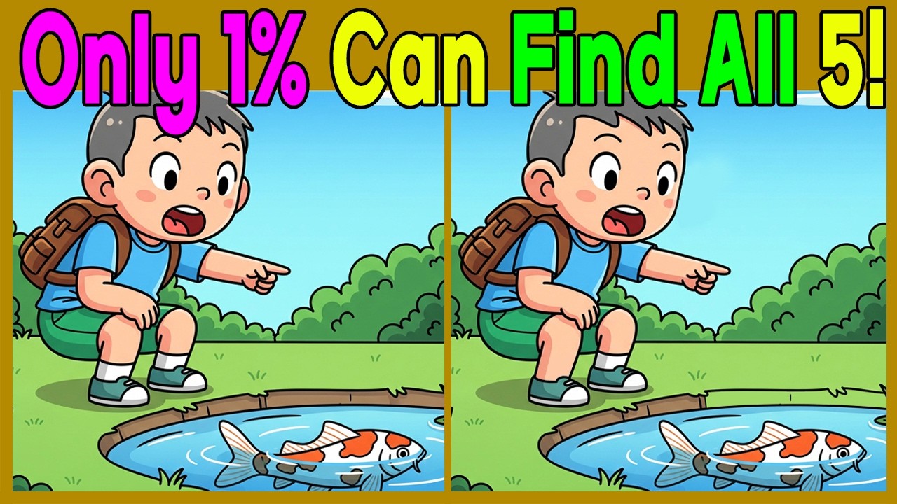 Only Geniuses Can Find All 5!  #Brain Test Puzzle