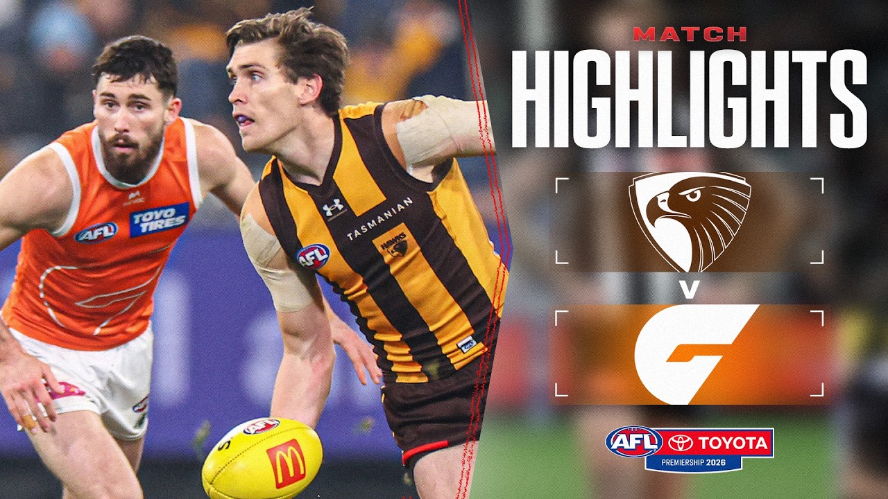 Hawthorn v GWS Giants Highlights | Round 16, 2026 | AFL
