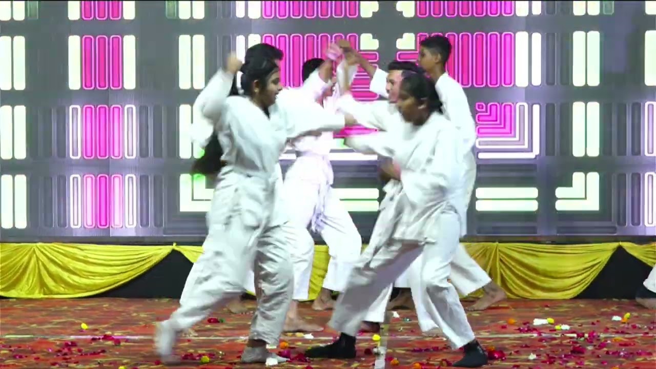 Karate performance annual day ams school 2026