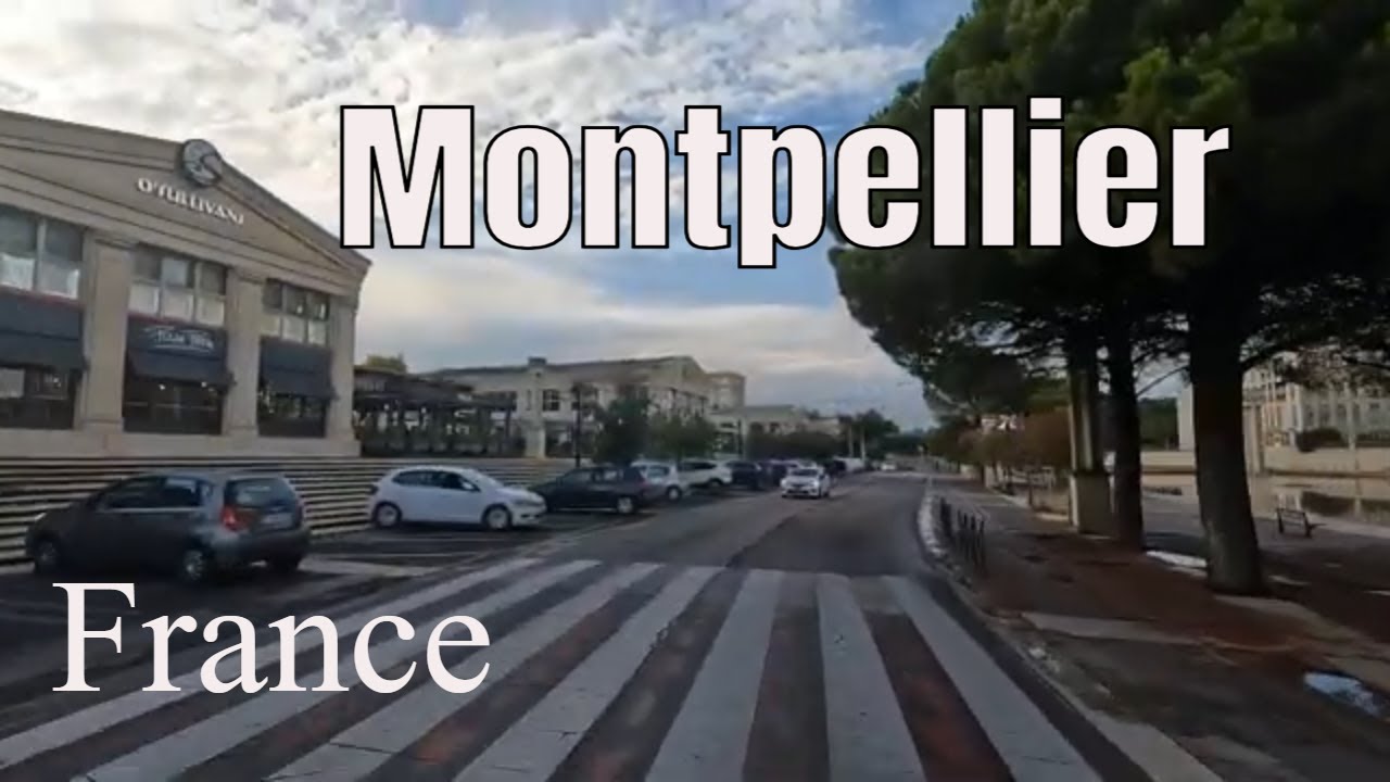 Montpellier 4k- Driving- French region