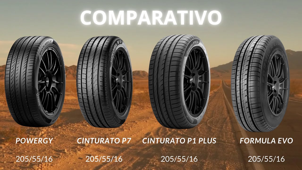 VIDEO COMPARATIVO SOBRE OS MODELOS DE PNEUS PIRELLI POWEGY, CINTURATO P7, CINTURATO P1, FORMULA EVO.