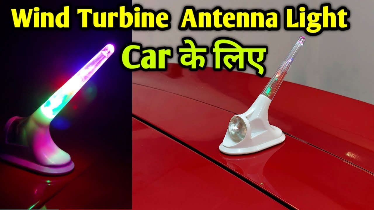 Wireless Car Roof Light | Wind Turbine Light for Car