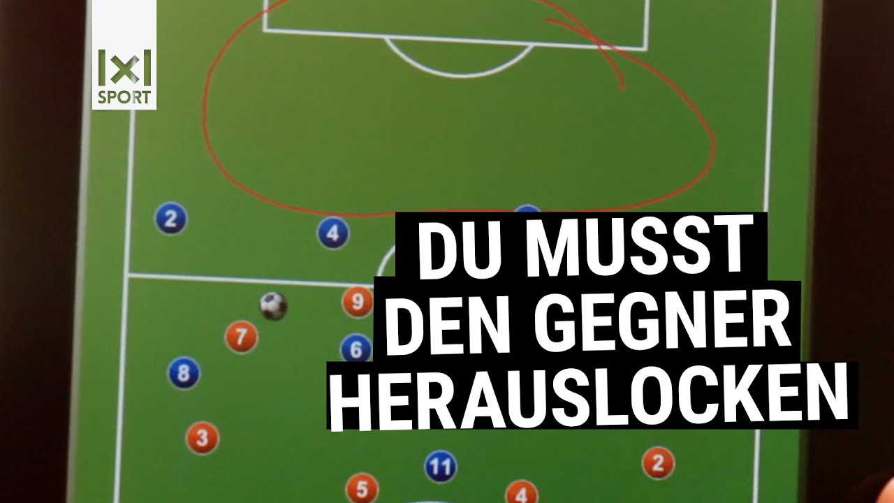 Abwehrpressing im Fussball trainieren // ⚽  Hol' dir den Ball und dann ab ins Tor damit!
