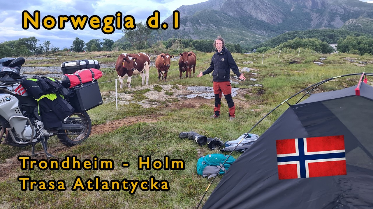 Norwegia dzień 1. miała być rozgrzewka a ponad 300 km zrobione i pierwszy prom