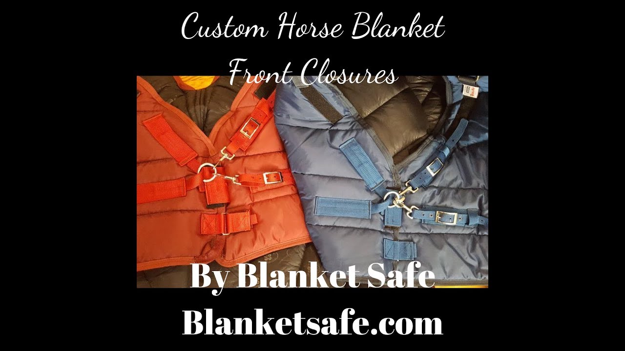 How to Make Horse Blanket Front Close Straps