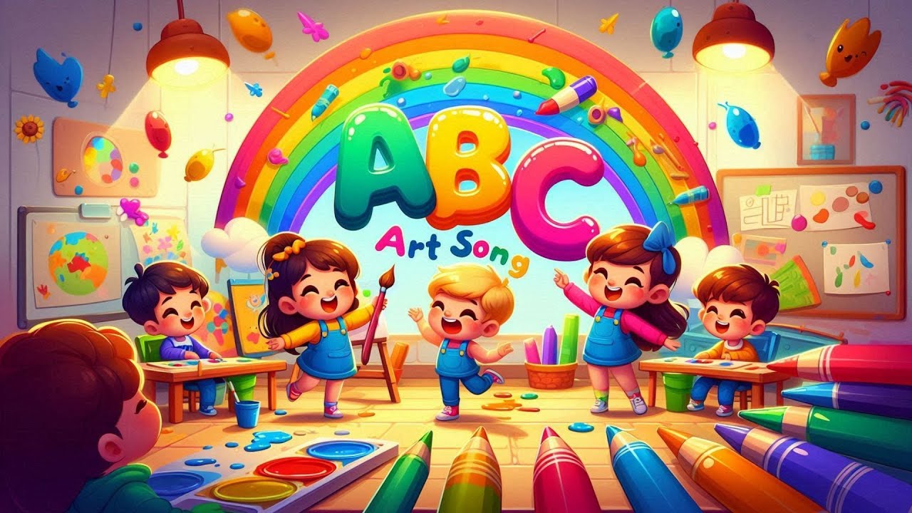 🎨 ABC Art Song | Draw, Paint & Learn A&ndash;Z 🖌️