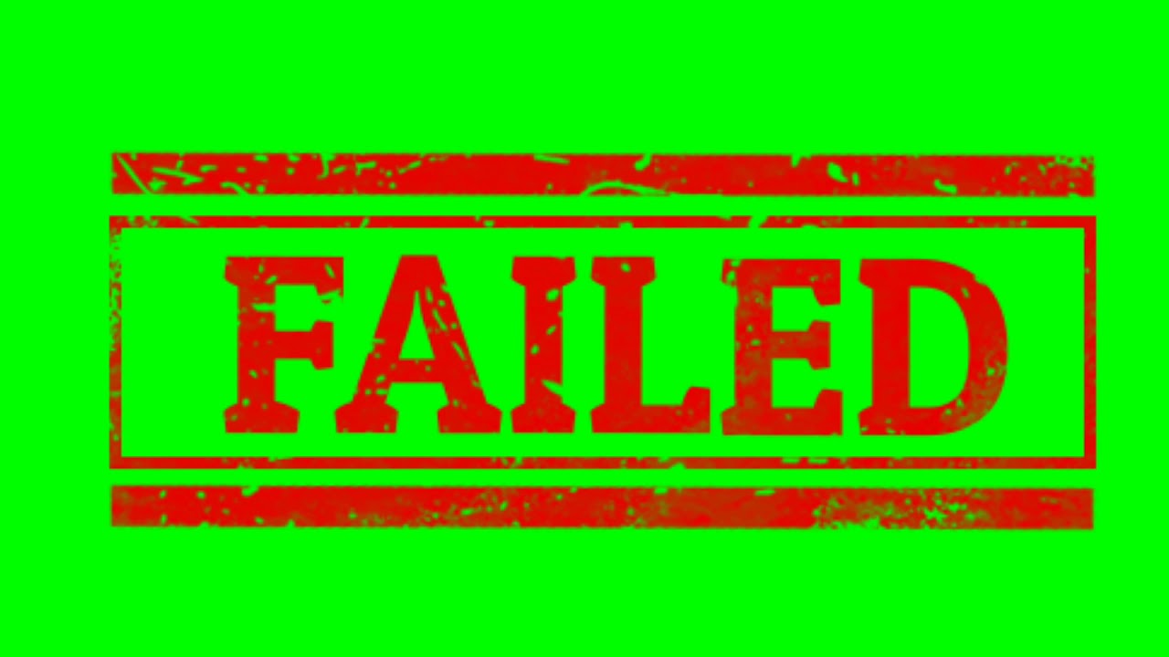 Green screen Failed stamp । Failed animations stamp effects । stamps chroma key । free download