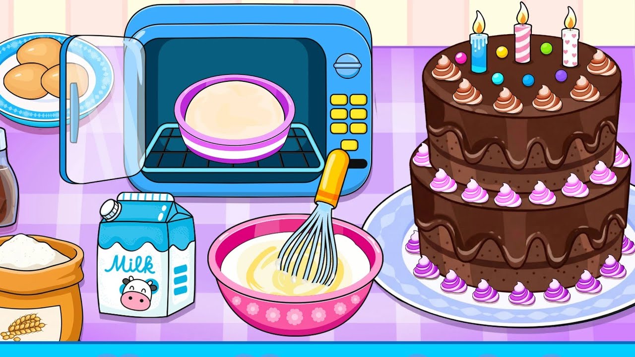 Kitchen Set Cooking Restaurant Games For Kids 3+ Girls 