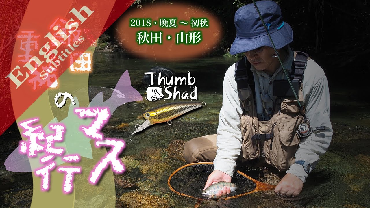 Trout fishing with Thumb Shad Late summer inn Japan
