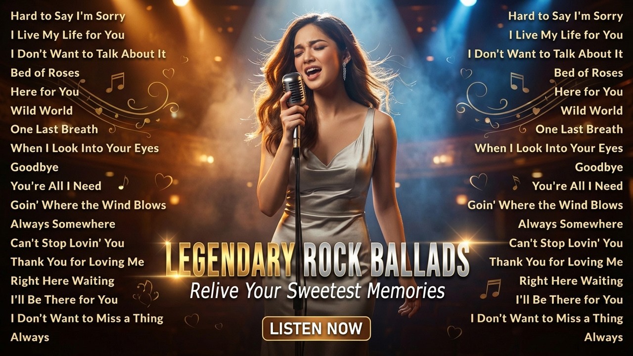 Full Album 90s 80s Legendary Rock Ballads Cover — Relive Your Sweetest Memories (Female Version)
