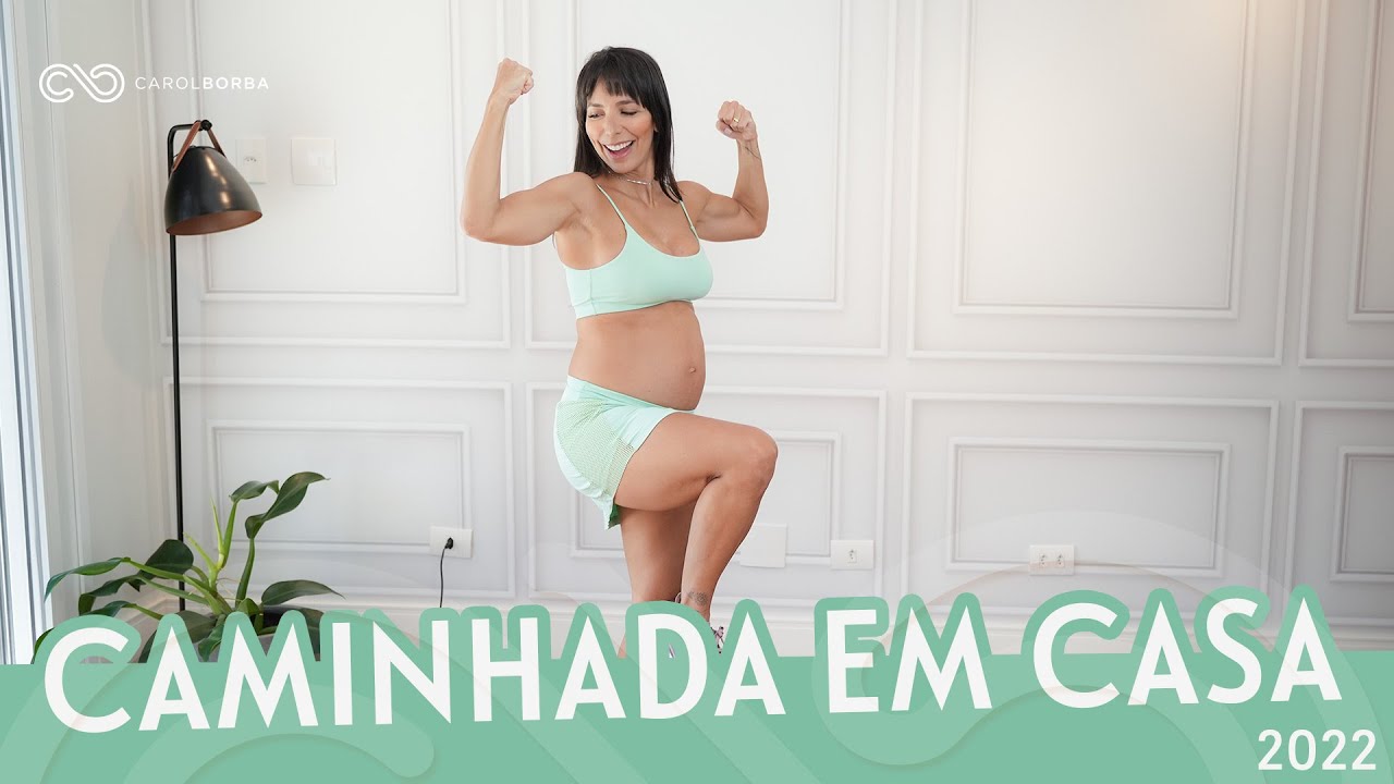 Treino de #CAMINHADAEMCASA para quem está começando! - Carol Borba