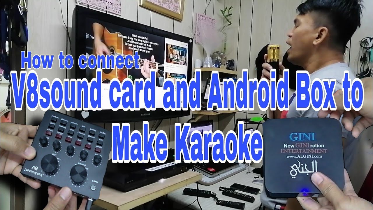 How to Connect V8 Sound Card to your Smart TV and Android Box to Make Karaoke