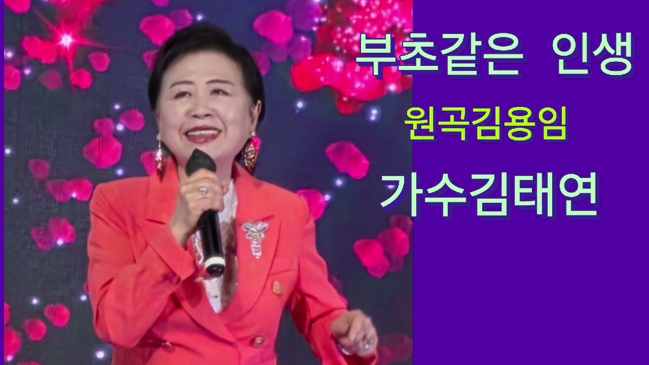 #부초같은인생  #가수김태연 #원곡(김용임)  #감사합니다