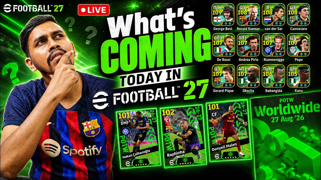 efootball 27 What's COMING TODAY ? | LIVE