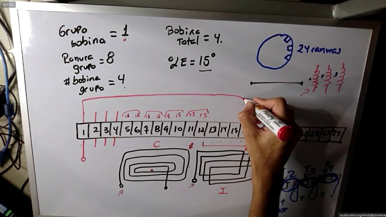 Diseño concéntrico motor trifásico