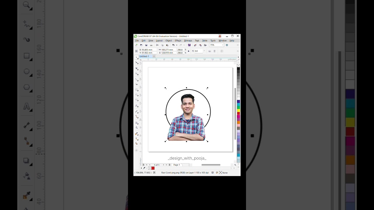 CorelDraw Tutorials | Power Clipping Mask in CorelDraw #shorts #coreldraw #shortsfeed #shortsvideo