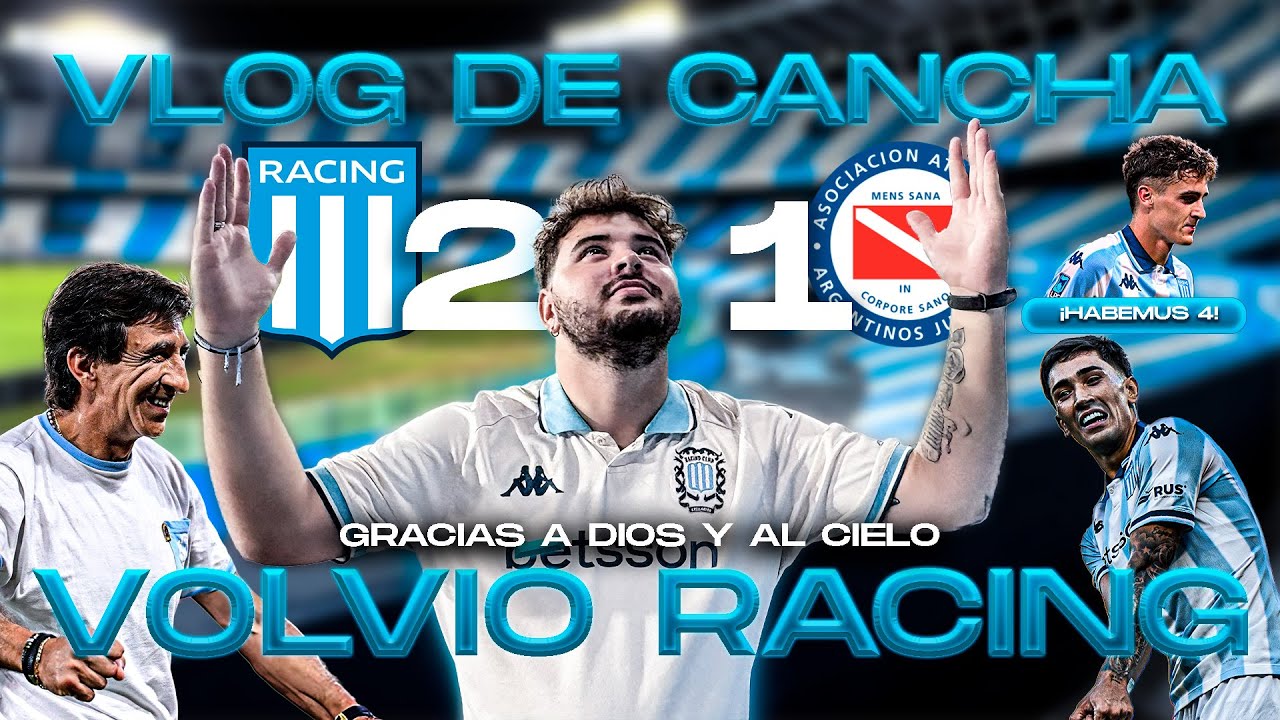 RACING CONSIGUIÓ SU PRIMERA VICTORIA EN EL TORNEO | RACING CLUB 2-1 AAAJ | VLOG DE CANCHA