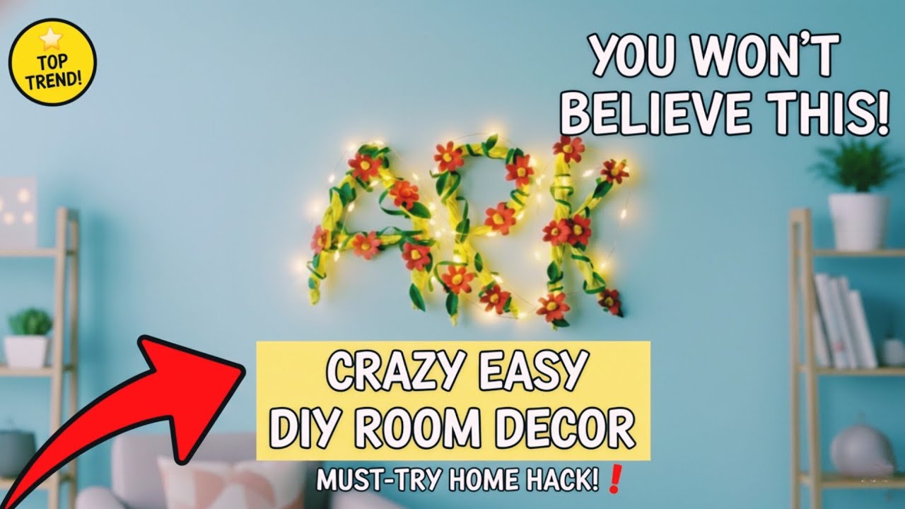 I Made This VIRAL Aesthetic Decor for (Almost) ₹0! 🤯 (Using Only Paper & Lights)