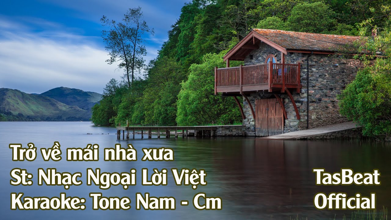 Karaoke Trở Về Mái Nhà Xưa - Tone Nam | TAS BEAT