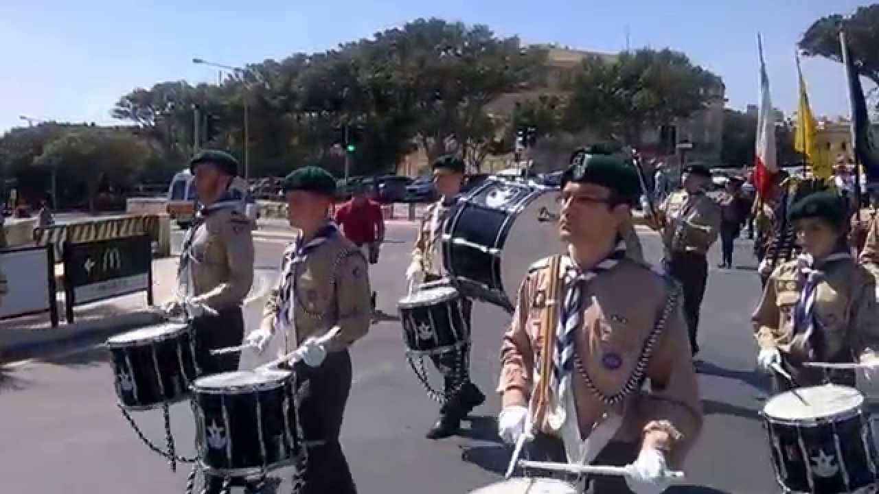 Annual parade 2015. Scouts and girl guiders of Malta
