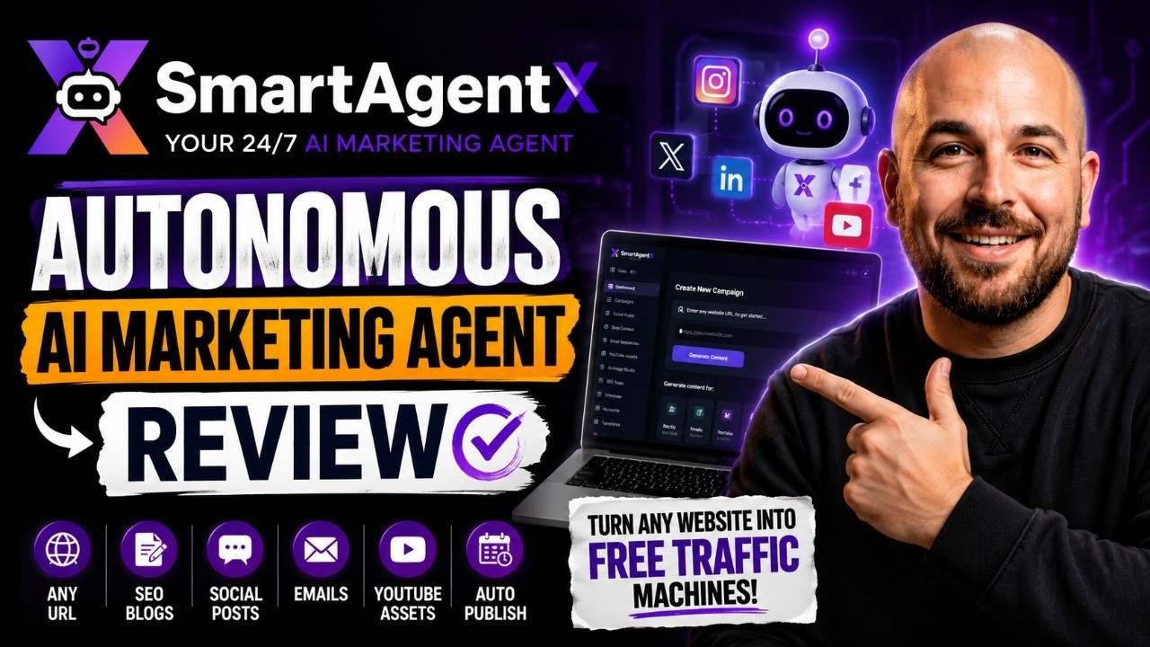 SmartAgentX Review: Your AI Marketing Agent! 🔴 SmartAgentX Review + DEMO + OTO + BONUS