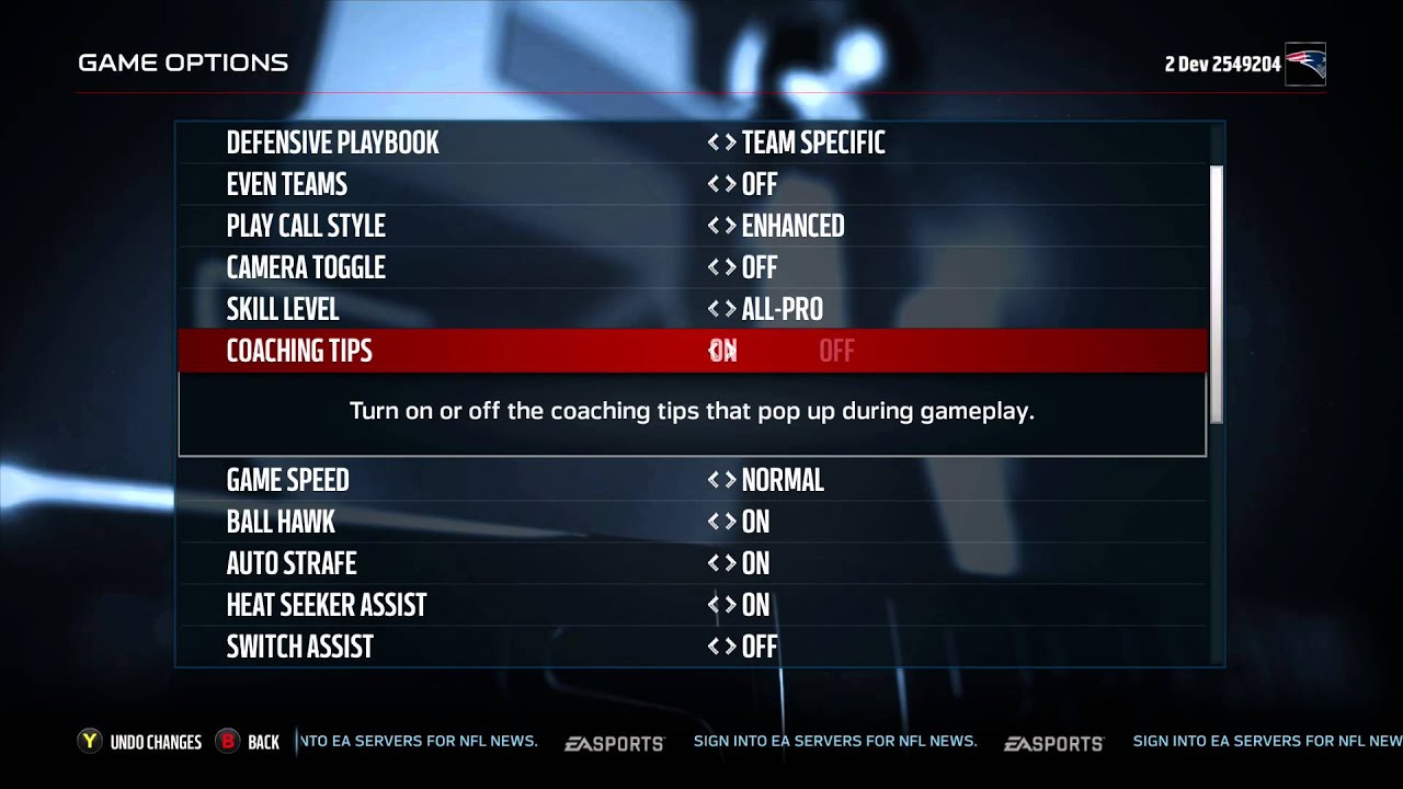 Madden 16 Tips - Best Settings For Gameplay?