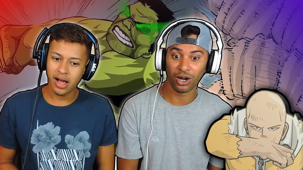 SAITAMA VS HULK - FORÇA BRUTA - ANIMAÇÃO - REAÇÃO
