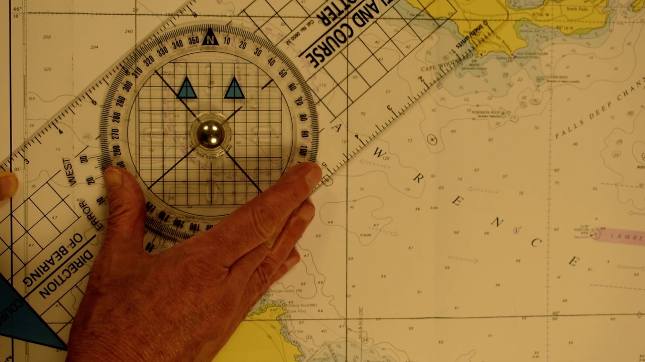 finding a bearing & distance using a Portland Plotter