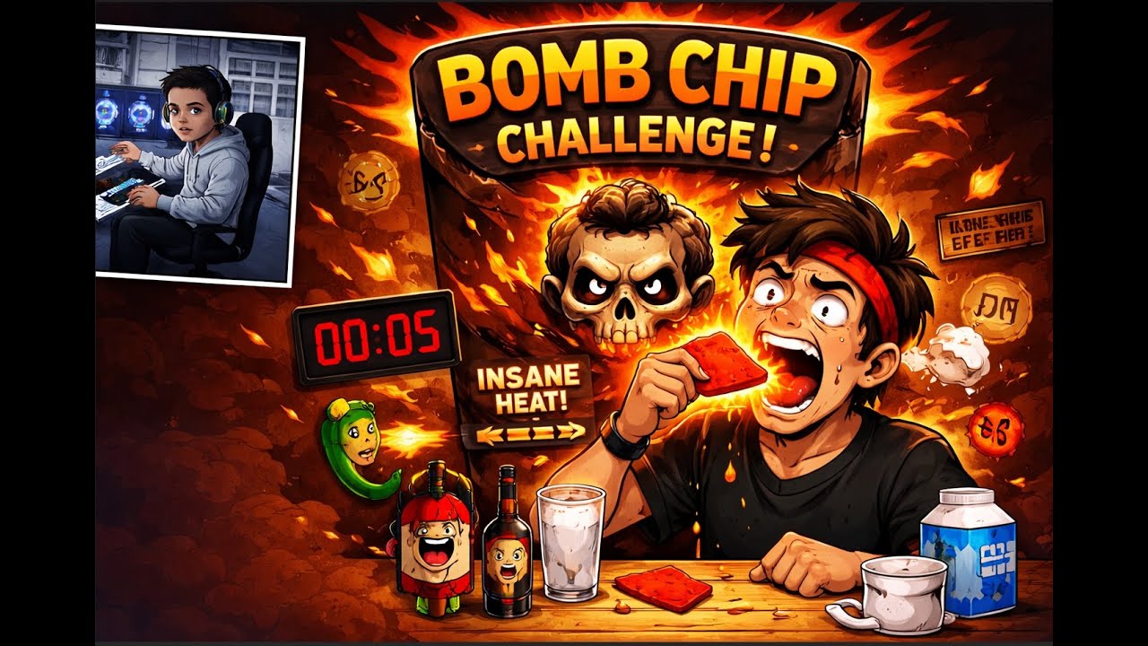 Playing Bomb Chip Challenge