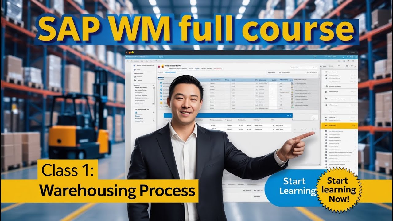 SAP WM Full Course - Class 1 | Introduction to Warehousing Process | Learn SAP WM