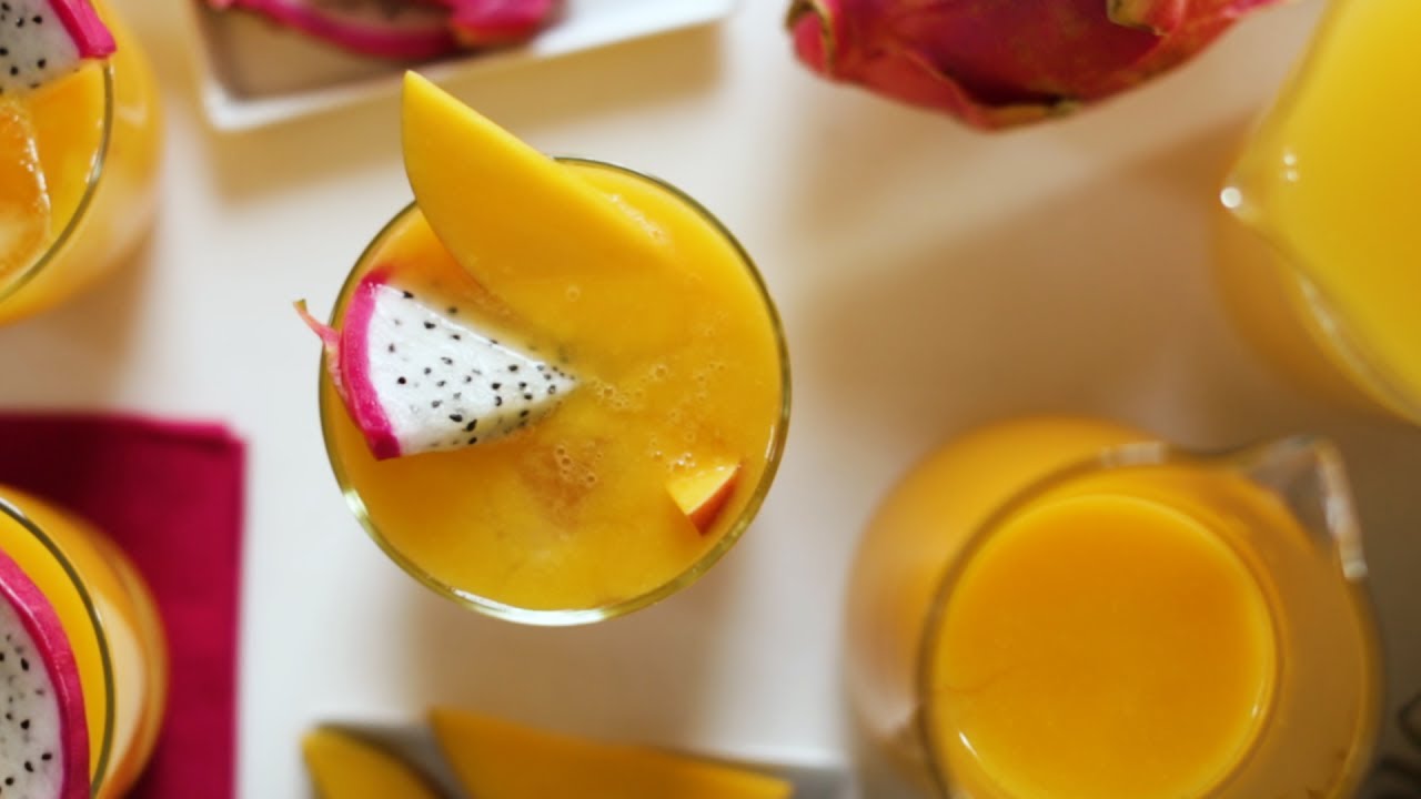 Mango and Pineapple Rum Cocktails- Martha Stewart