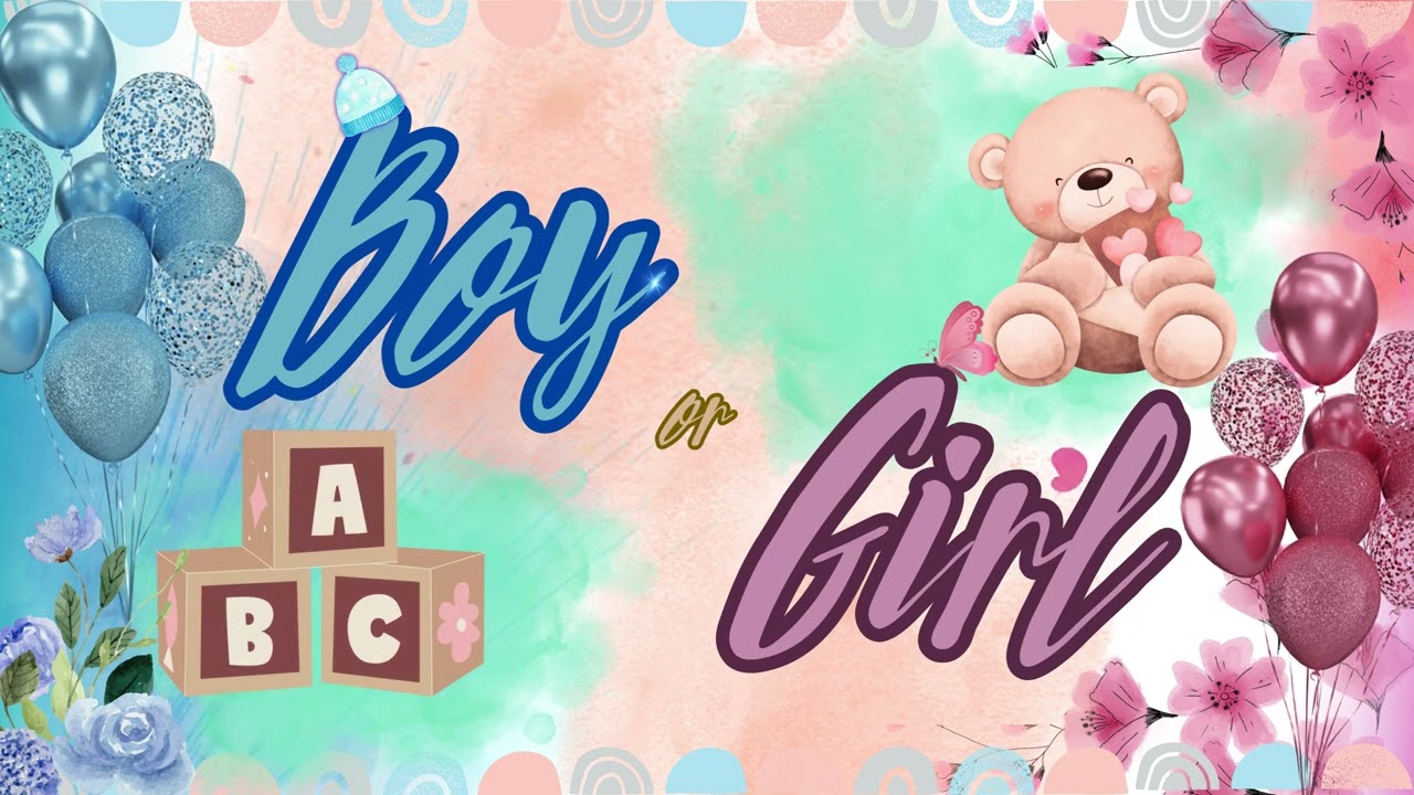 Gender Reveal Panel Free TV Wallpaper - 4K HD #frametv #genderrevealparty
