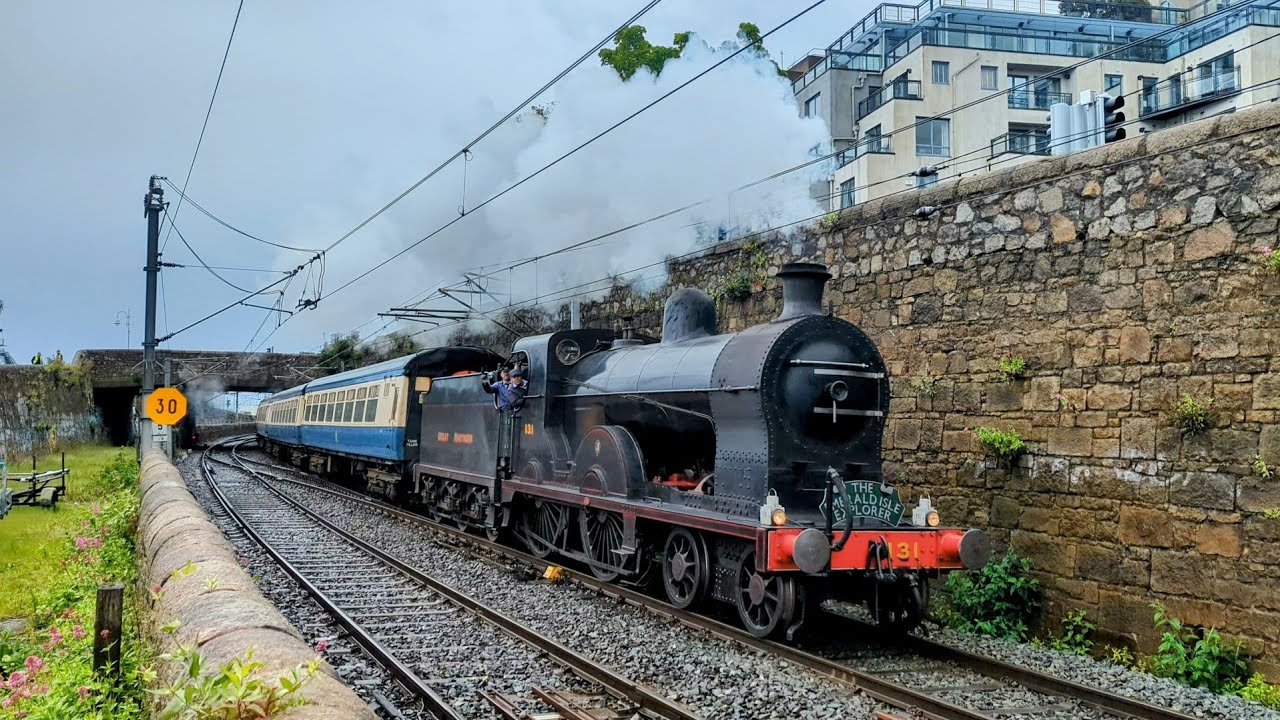 RPSI 'Steam Dreams Railtour' action along the south Dublin Area. 11/5/23 - 12/5/23.