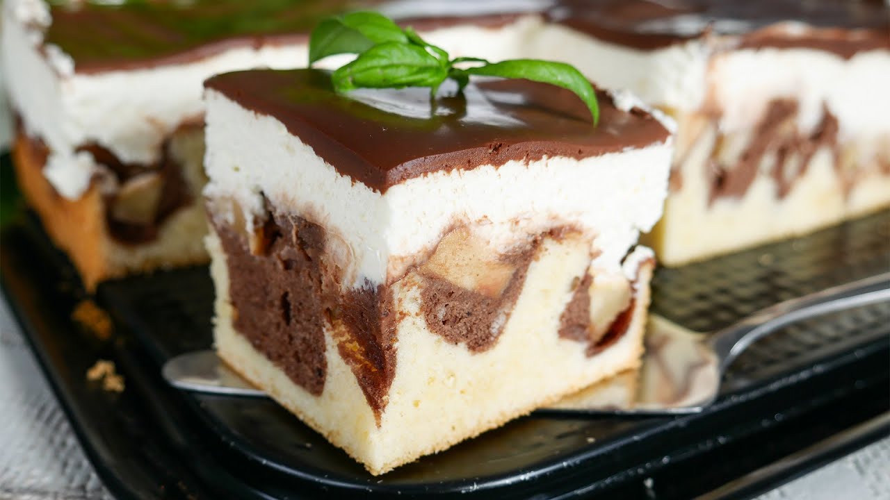 Ciasto Fale Dunaju z jabłkami