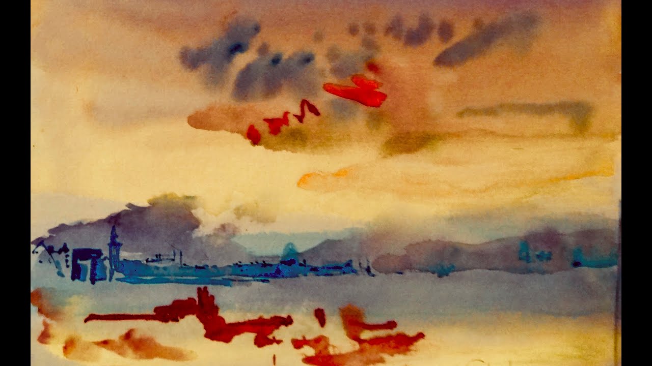 L'aquarelle comme William Turner