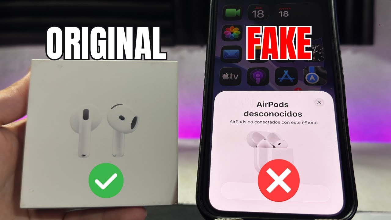 AirPods 4 Originales vs Fake, que NO TE ENGAÑEN! ❌ GUIA