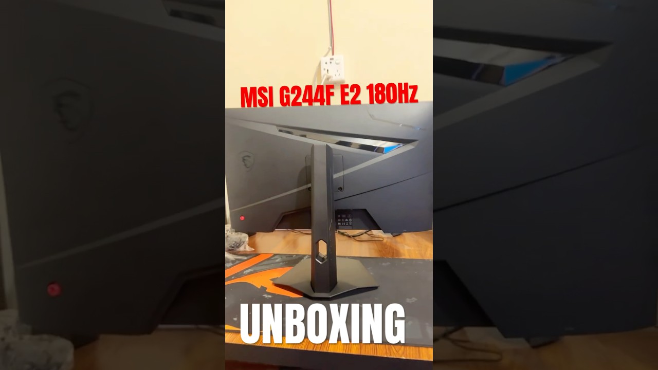 MSI G244F E2  180 hz Monitor first impression & unboxing #shorts #trending