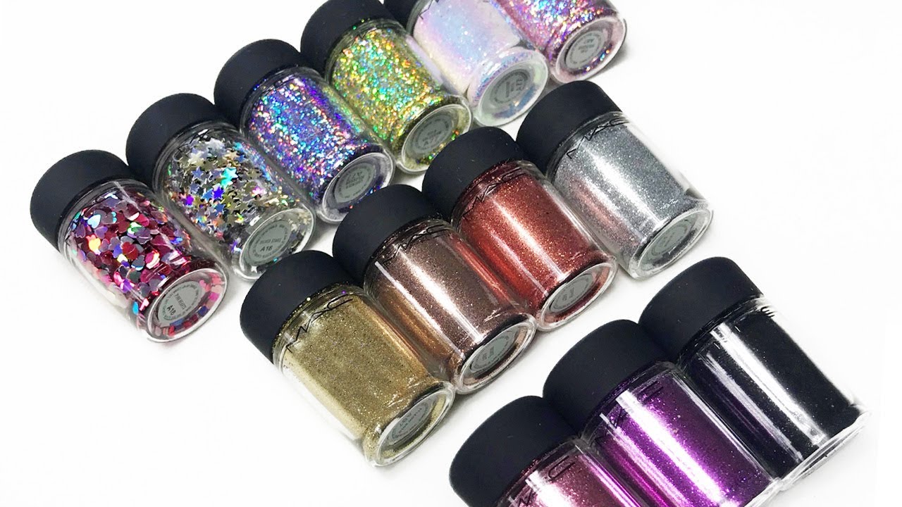 MAC new glitter swatches 2018 | 13 new shades | Sabrina Anijs