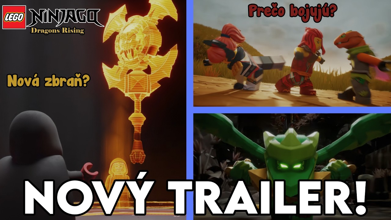 Vyšiel TRAILER na ŠTVRTÚ SEZÓNU! Lego Ninjago Dragons Rising
