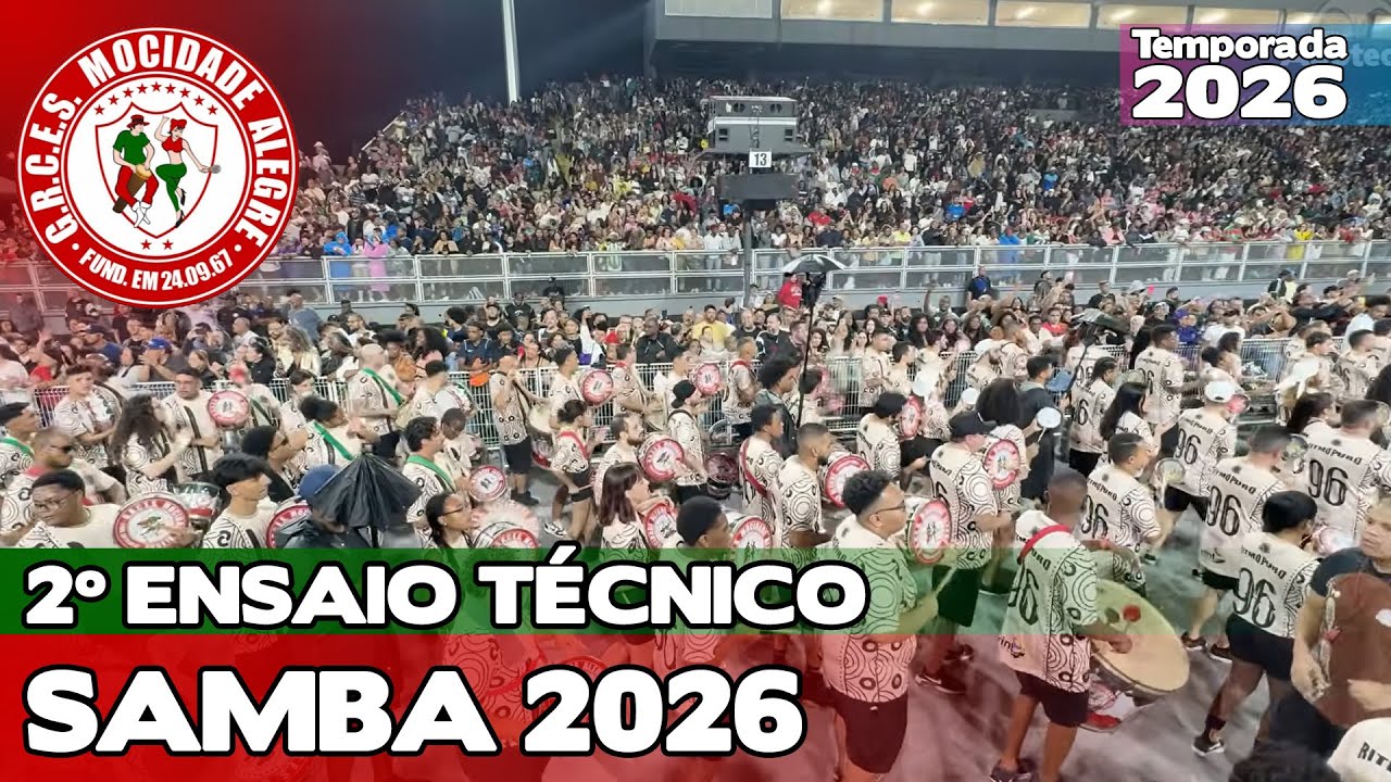 MOCIDADE ALEGRE 2026 - 4K | ENSAIO TÉCNICO - LARGADA E PISTA | SAMBA AO VIVO #ETSP26