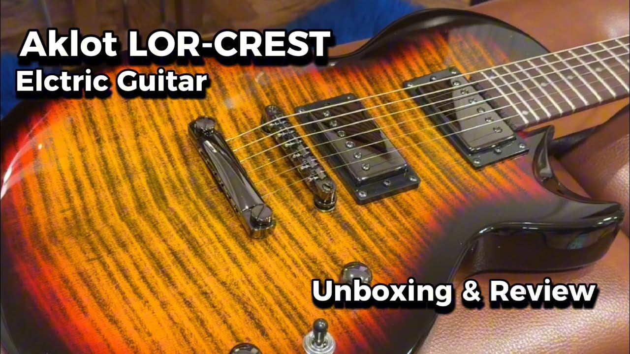 Aklot LOR-CREST Electric Guitar Unboxing and Review!