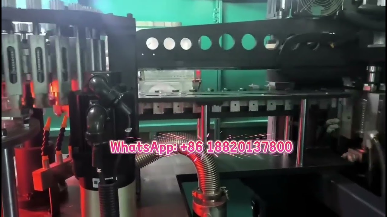 Zhongshan JDH blowing machine, 10 cavity machine, stable capacity reach 22000 BPH for water bottle. 