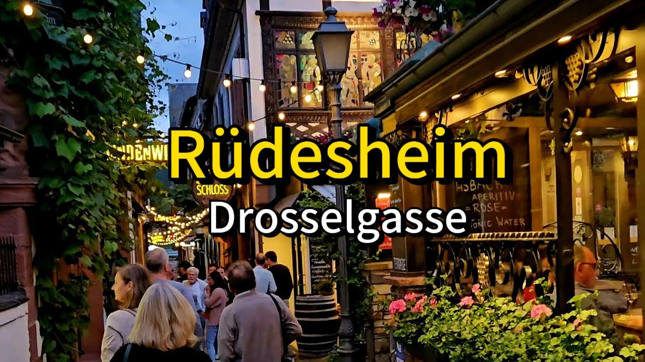 Rüdesheim am Rhein - Germany | City Center | Drosselgasse #rüdesheim #drosselgasse #rhine #germany