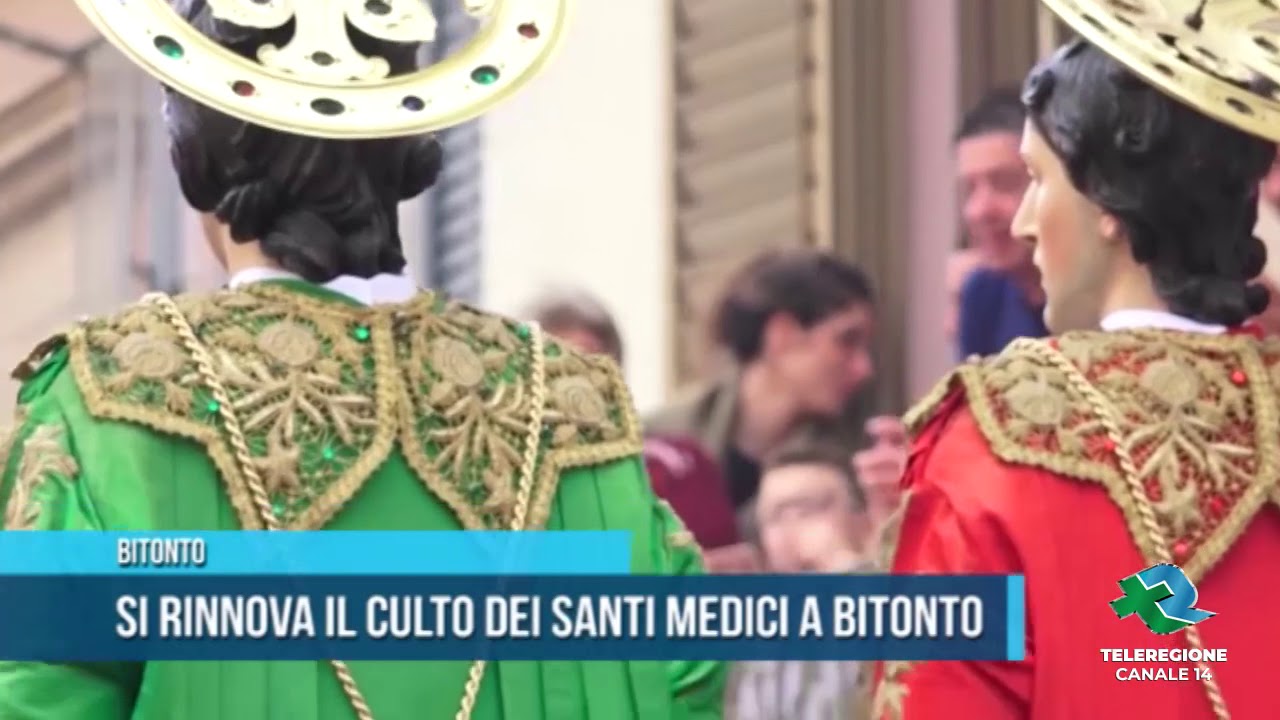 BITONTO La processione dei Santi Medici Tg TELEREGIONE 22 10 2018