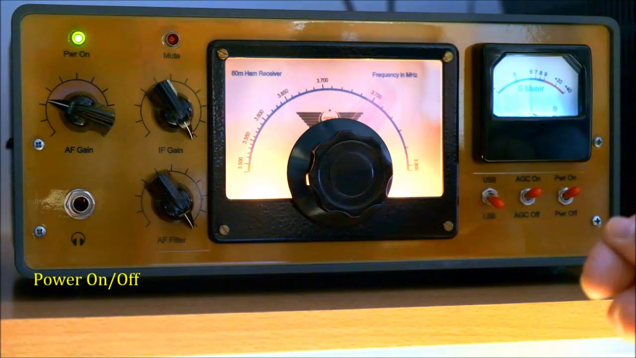 F6DFZ's home made ham receiver for the 80 m ham band
