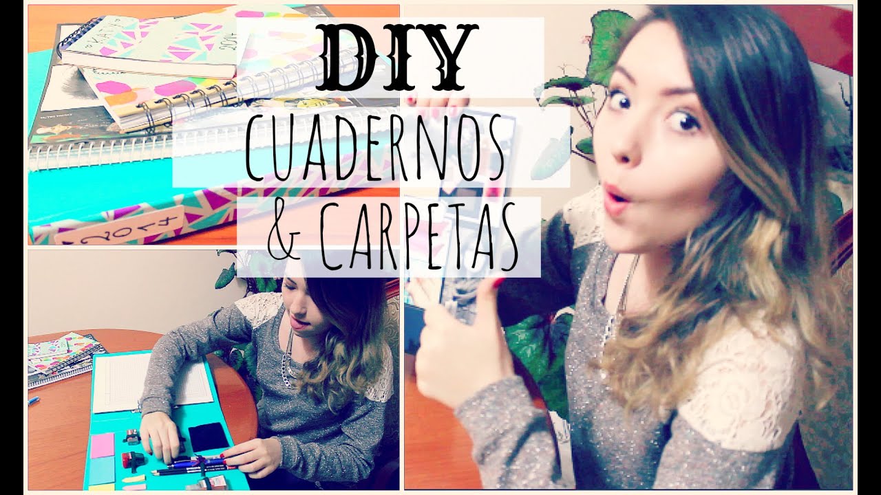 DECORA TUS CUADERNOS & CARPETAS PARA CLASES | Ekaty