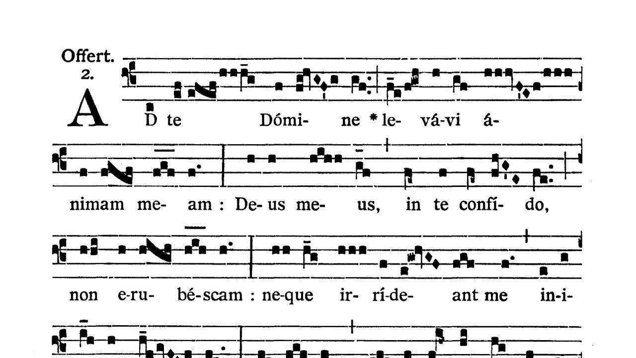 Dominica X post Pentecosten - Offertorium (Ad Te Domine levavi)