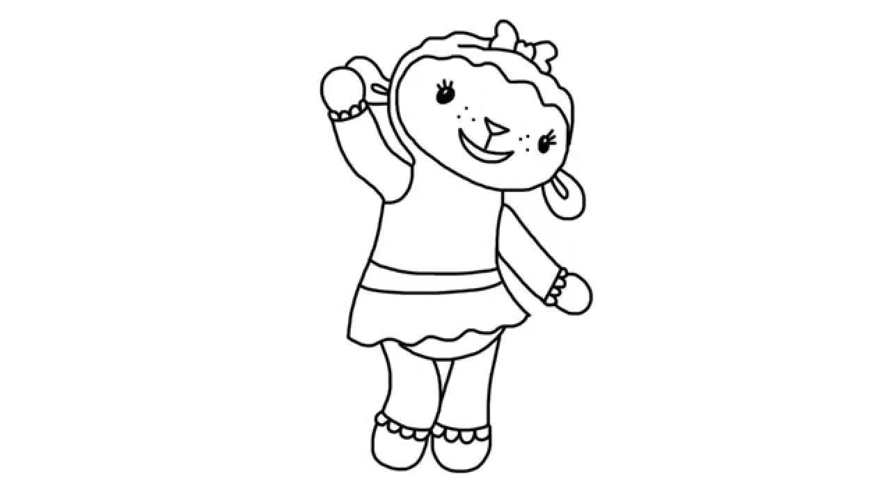 How To Draw Lambie From Doc McStuffins Episodes In Full
