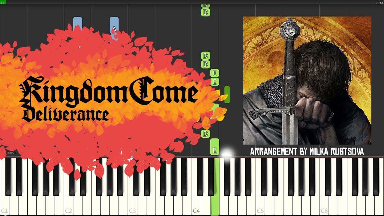 Skalitz 1403 - Kingdom Come: Deliverance | Piano Cover + Synthesia Tutorial